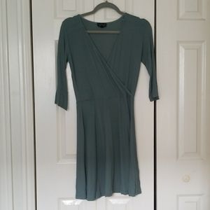 Topshop date night faux wrap dress